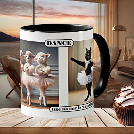 Taza De Café Gracioso ballet de gatos dance Mug