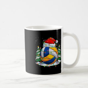 Taza De Café Gracioso balón de voleibol de Santa y campeón; Nav