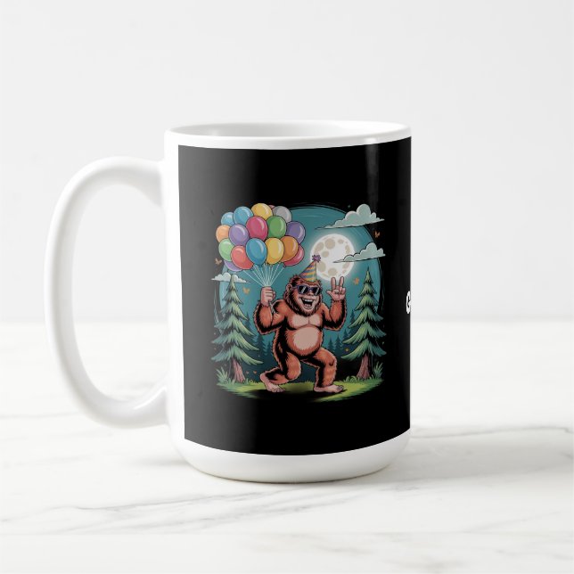 Taza De Café Gracioso Bash Balloons de la fiesta de cumpleaños  (Izquierda)