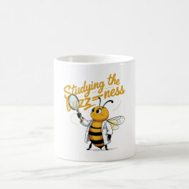 Taza De Café Gracioso Bee Mug de Ciencia - "Estudiar la zumbido