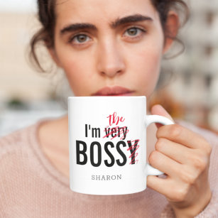 Taza De Café Gracioso Bossy Boss