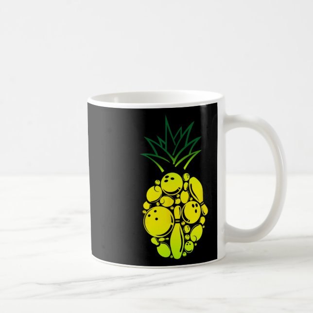Taza De Café Gracioso Bowling Pineapple (Derecha)
