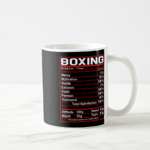 Taza De Café Gracioso Boxing Nutrition Facts Boxer
