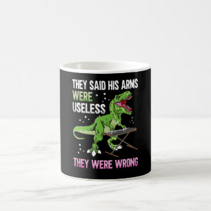 Taza De Café Gracioso Brazo Inútil T Rex Pianist