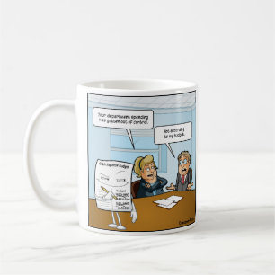 Taza De Café Gracioso café con presupuesto desordenado