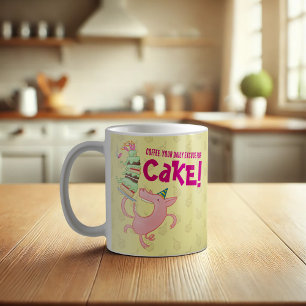 Taza De Café Gracioso Café De Cerdo Excusa Diaria Para Personal