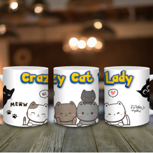Taza De Café Gracioso café de gato para el amante - Regalo de l