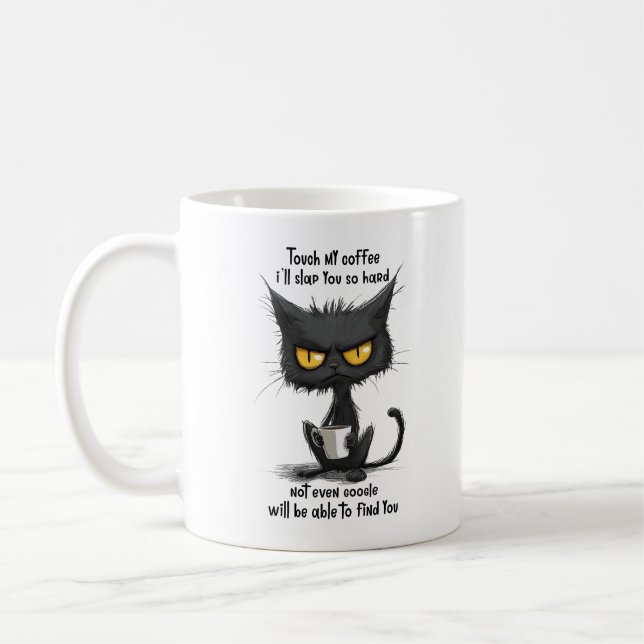 Taza De Café Gracioso café gato (Izquierda)