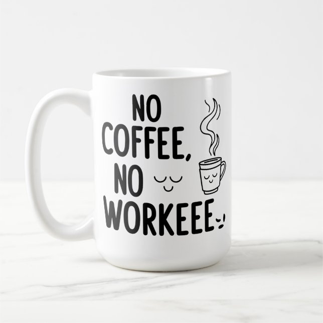 Taza De Café Gracioso café Lover Classic Mug (15 oz) (Izquierda)