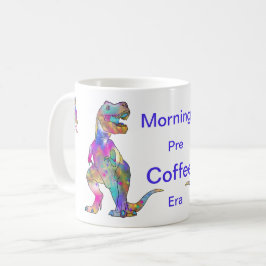 Taza De Café Gracioso café mañana Psicodelic T Rex Dinosaur