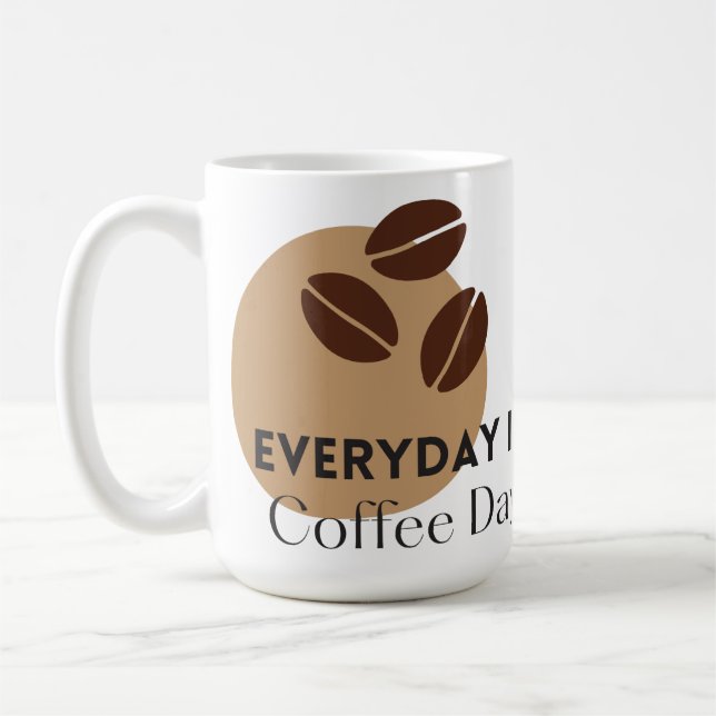 Taza De Café Gracioso café Mug (Izquierda)