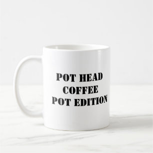 Taza De Café Gracioso café Mug - Cabeza de café