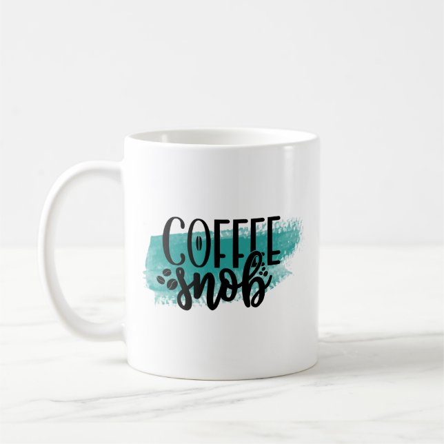 Taza De Café Gracioso café Mug - Café Snob Gift Cup (Izquierda)