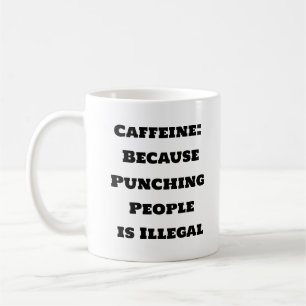 Taza De Café Gracioso café Mug - Cafetería sobre la violencia