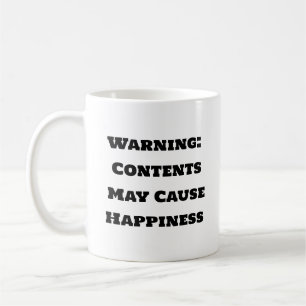 Taza De Café Gracioso café Mug - Contenido de advertencia puede