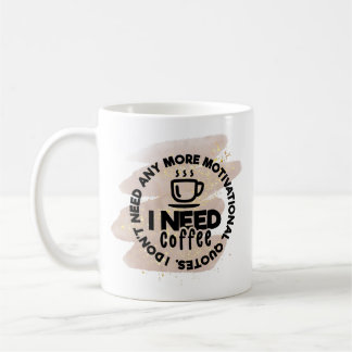 Taza De Café Gracioso café Mug - Necesito Café, No Citas