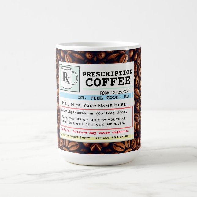 Taza De Café Gracioso café RX Mug (Centro)