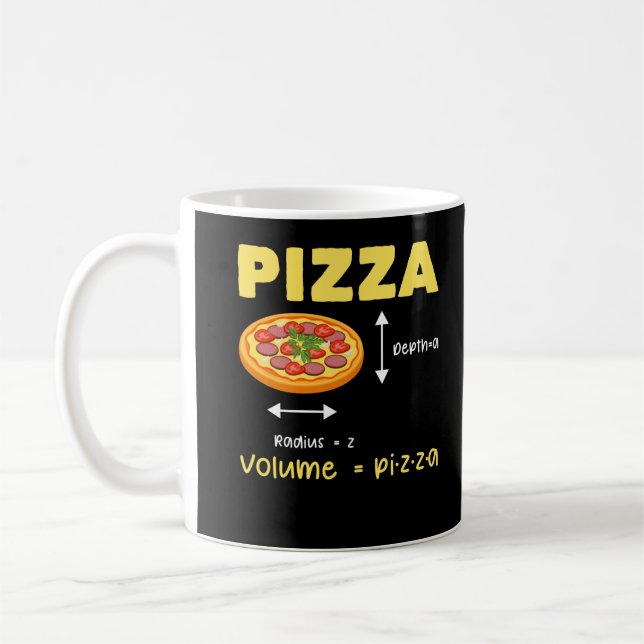 Taza De Café Gracioso Cálculo del Volumen de Matemáticas Pizza  (Izquierda)