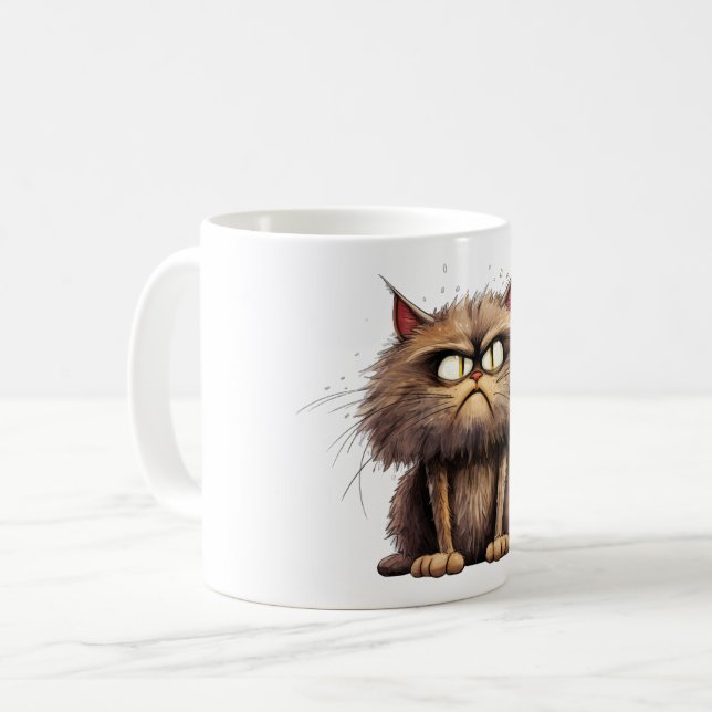 Taza De Café Gracioso Cat Mug (Anverso izquierdo)