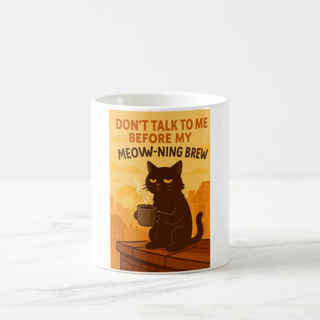 Taza De Café Gracioso Cat Mug (Centro)