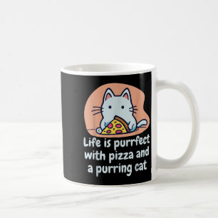 Taza De Café Gracioso Cat Pizza Lover Kitten Cute Cat Hilarious