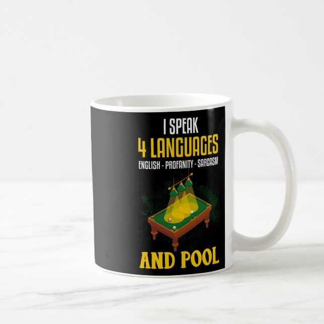 Taza De Café Gracioso Chiste Billiards Sarcástico Billard Pool (Derecha)