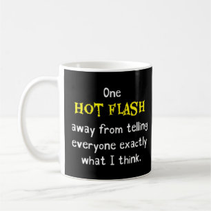 Taza De Café Gracioso Chiste Hilar Humor Hormone Caliente Flash