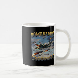 Taza De Café Gracioso Cocodrilo Meme Bombardiro Crocodilo Funny