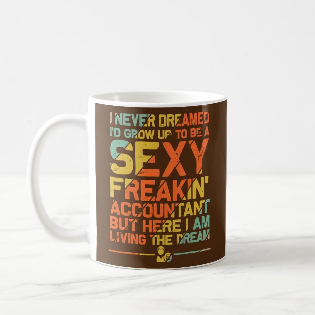 Taza De Café Gracioso Contador Arte Para Hombres Mujeres CPA Co (Izquierda)
