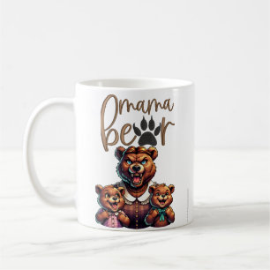 Taza De Café Gracioso crecimiento de mamá oso cubos de café