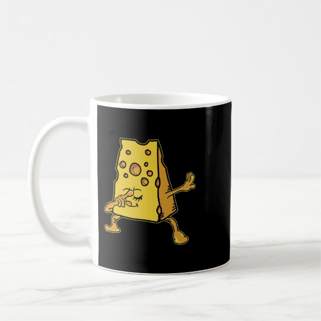 Taza De Café Gracioso Dabbing Cheddar Cheese Dibujando Tee Kids (Izquierda)
