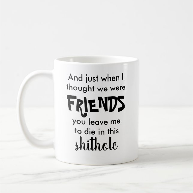 Taza De Café Gracioso Dejar Regalo Para Coworker Coffee Mug (Izquierda)