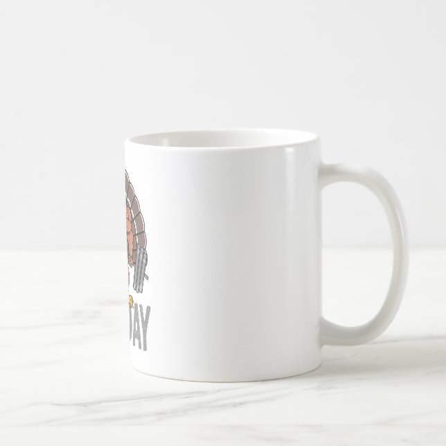 Taza De Café Gracioso Día de las Piernas Día Agradecimiento Mue (Derecha)
