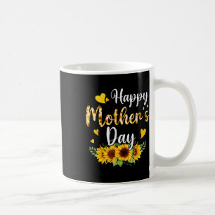 Taza De Café Gracioso Día Feliz de la Madre Corta Floral Para L
