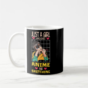 Taza De Café Gracioso dibujo de anime manga para dibujar chicas