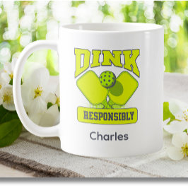 Taza De Café Gracioso Dink Responsable Pickleball