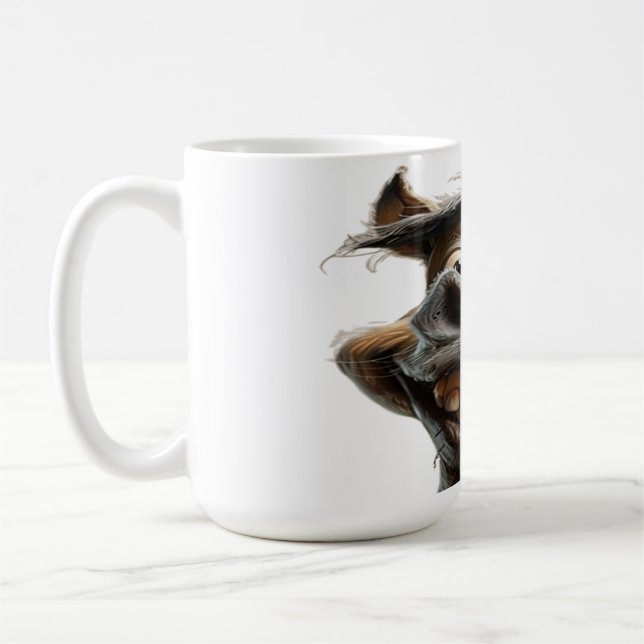 Taza De Café Gracioso diseño de arte burro (Izquierda)