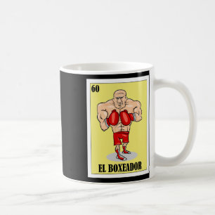 Taza De Café Gracioso diseño de boxeo mexicano - El Boxeador 1