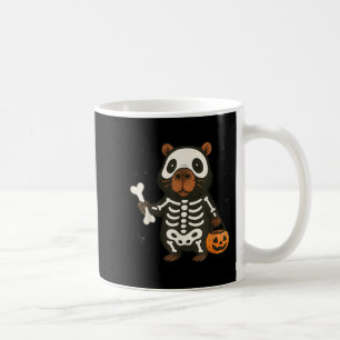 Taza De Café Gracioso disfraz de calabaza para el capibara