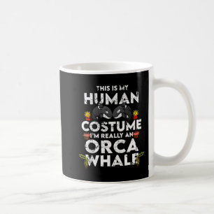 Taza De Café Gracioso disfraz de Orca Halloween