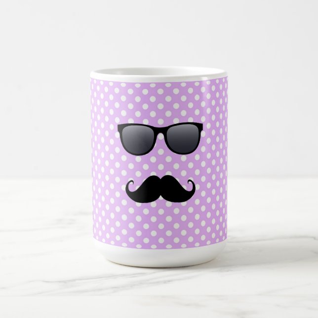 Taza De Café Gracioso Dolor Negro Y Gafas (Centro)