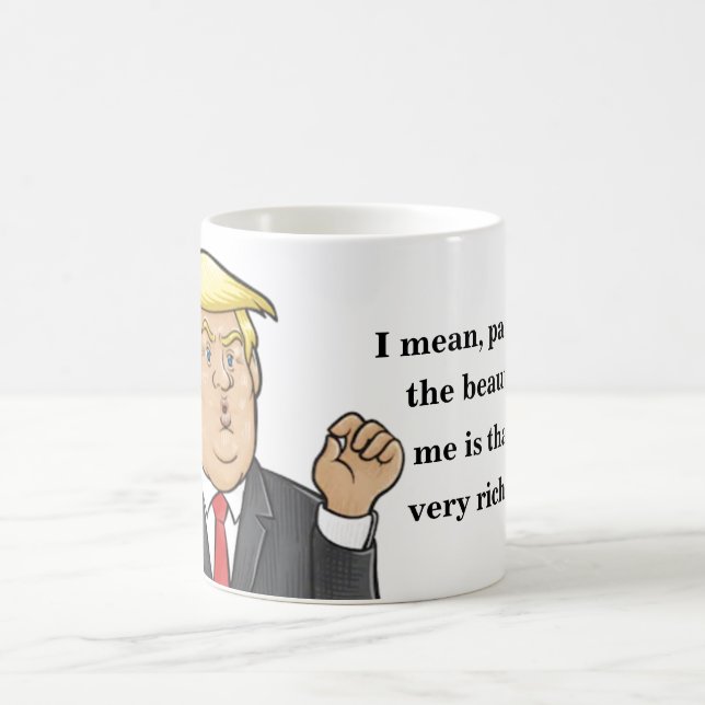 Taza De Café Gracioso Donald Trump Mug (Centro)