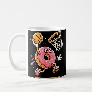 Taza De Café Gracioso Donut Dunking Basketball Food Champ Sport