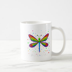 Taza De Café Gracioso Dragonfly Lover Polka Dots Happy Dot Day 