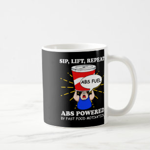 Taza De Café Gracioso Ejercicio Abs Gimnasio De Alimentos Rápid