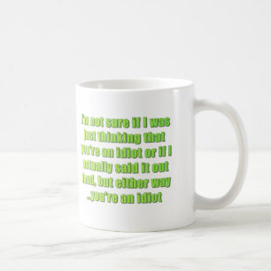 Taza De Café Gracioso En Ambos Lados