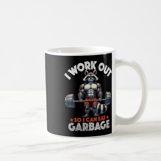 Taza De Café Gracioso entrenamiento de gimnasia muscular de pes (Derecha)