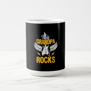 Taza De Café Gracioso este abuelo roca guitarra rock musical
