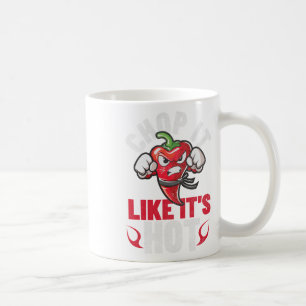 Taza De Café Gracioso estilo picante chile karate diseño humor