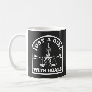 Taza De Café Gracioso estudiante de abogacía, solo Chica con ab